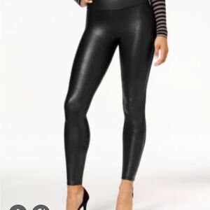 SPANX Shiny Black Leggings